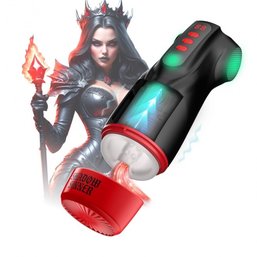 Интерактивный мастурбатор Raven с вакуумом, вибрацией и подсветкой - Shots Media BV - в Орске купить с доставкой