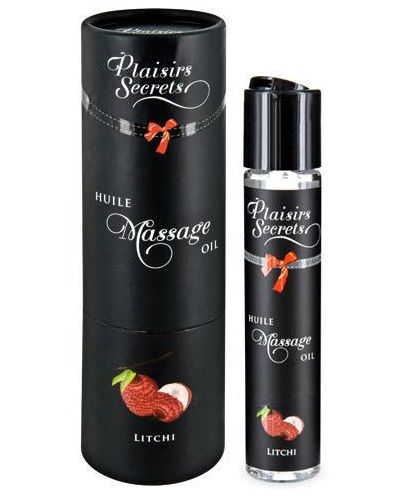 Массажное масло с ароматом личи Huile de Massage Gourmande Litchi - 59 мл. - Plaisir Secret - купить с доставкой в Орске