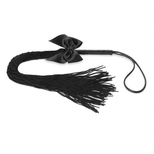 Чёрная плётка Lilly Whip Bijoux - Bijoux Indiscrets - купить с доставкой в Орске