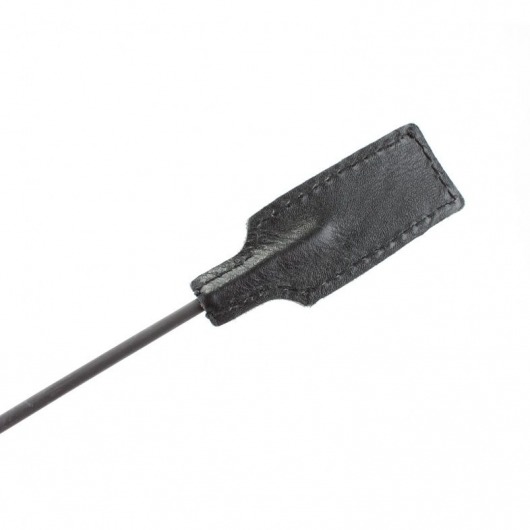 Чёрный профессиональный стек с золотистой рукоятью - 73 см. - БДСМ Арсенал - купить с доставкой в Орске