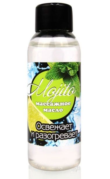 Массажное масло для тела Mojito с ароматом лайма - 50 мл. - Биоритм - купить с доставкой в Орске