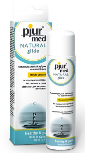 Нейтральный лубрикант на водной основе pjur MED Natural glide - 100 мл. - Pjur - купить с доставкой в Орске