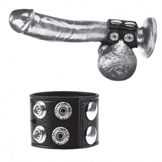 Ремень на член и мошонку 1.5  Cock Ring With Ball Strap - BlueLine - купить с доставкой в Орске