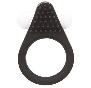 Чёрное эрекционное кольцо LIT-UP SILICONE STIMU RING 1 BLACK - Dream Toys - в Орске купить с доставкой