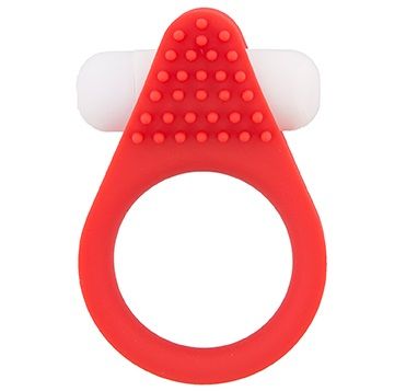 Красное эрекционное кольцо LIT-UP SILICONE STIMU RING 1 RED - Dream Toys - в Орске купить с доставкой