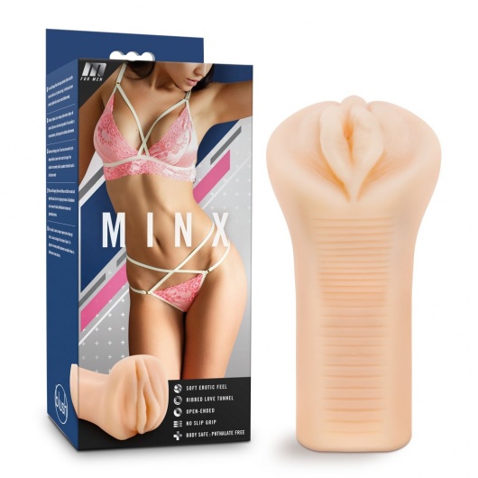 Телесный мастурбатор-вагина M for Men Minx - Blush Novelties - в Орске купить с доставкой