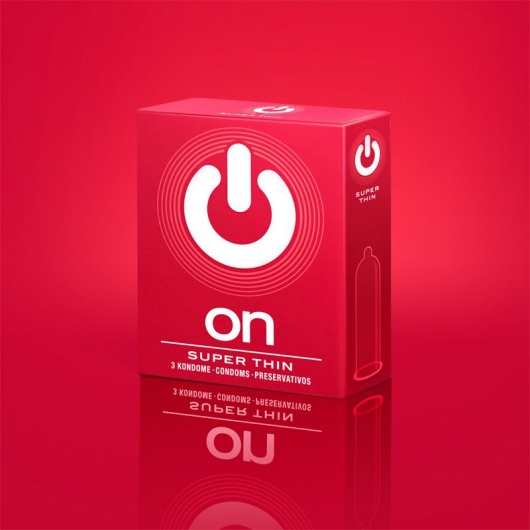 Супертонкие презервативы ON) Super Thin - 3 шт. - ON) - купить с доставкой в Орске