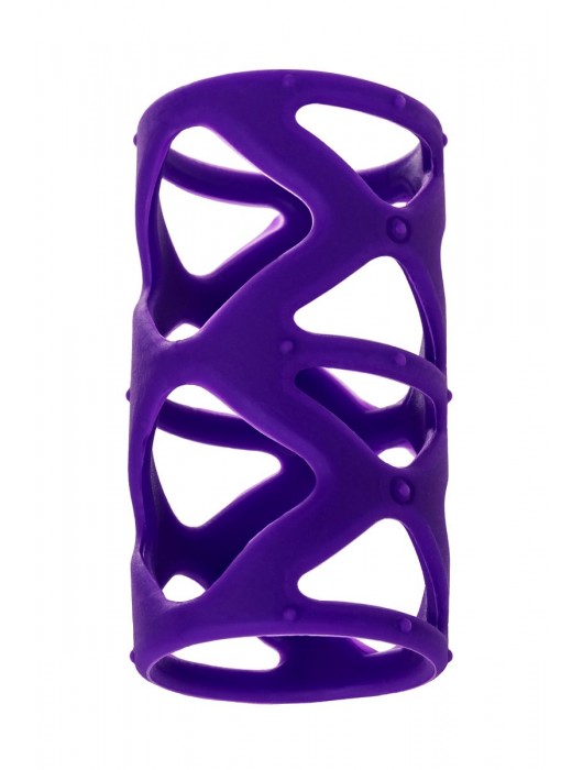 Фиолетовая насадка-сетка на пенис - 7,5 см. - A-toys - в Орске купить с доставкой