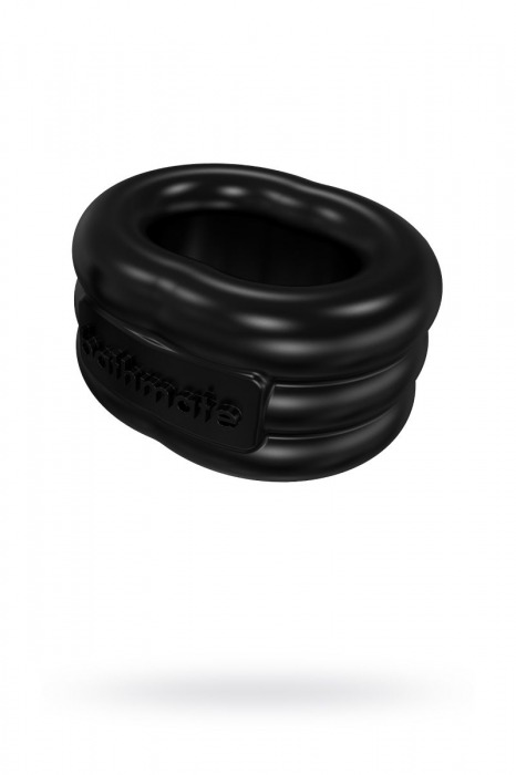 Чёрное эрекционное виброкольцо Stretch - Bathmate - в Орске купить с доставкой