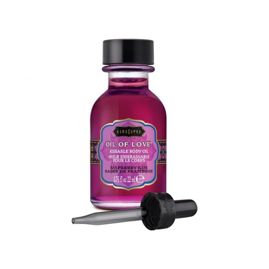 Масло для ласк с ароматом малины Oil of Love Raspberry Kiss - 22 мл. - Kama Sutra - купить с доставкой в Орске