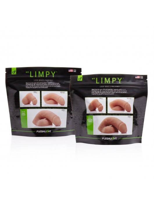 Мягкий имитатор пениса Fleshton Limpy среднего размера - 17 см. - Fleshlight - купить с доставкой в Орске