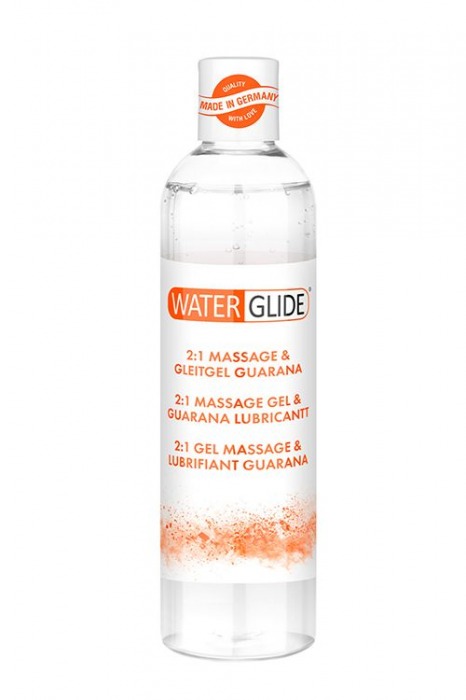 Гель-смазка 2-в-1 MASSAGE   LUBRICANT GUARANA - 300 мл. - Waterglide - купить с доставкой в Орске