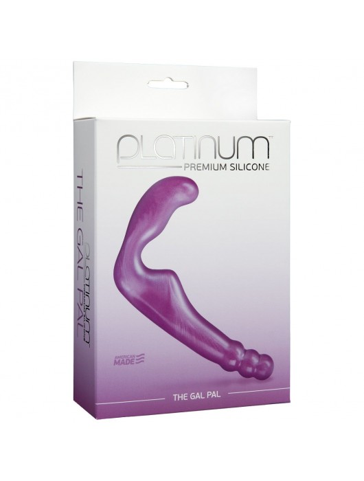 Безремневой фиолетовый страпон из силикона The Gal Pal - 17 см. - Doc Johnson - купить с доставкой в Орске