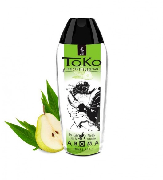 Интимный гель TOKO Pear   Exotic Green Tea с ароматом груши и зеленого чая - 165 мл. - Shunga - купить с доставкой в Орске