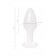 Белая акриловая анальная втулка - 9,5 см. - Toyfa Basic в Орске Белая акриловая анальная втулка - 9,5 см. - Toyfa Basic