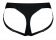 Черные трусики для насадок Heroine Lingerie Harness - size L - Strap-on-me - купить с доставкой в Орске
