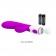 Лиловый фаллоимитатор со стимулятором клитора Alvis - 20,5 см. - Baile