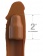 Коричневая насадка на член 2  Silicone X-tension - 20,3 см. - Pipedream - в Орске купить с доставкой