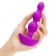 Анальная виброёлочка TRIPLET ANAL BEADS FUCHSIA - 14 см. - b-Vibe