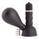 Черный вибратор с грушей на сосок - ToyFa